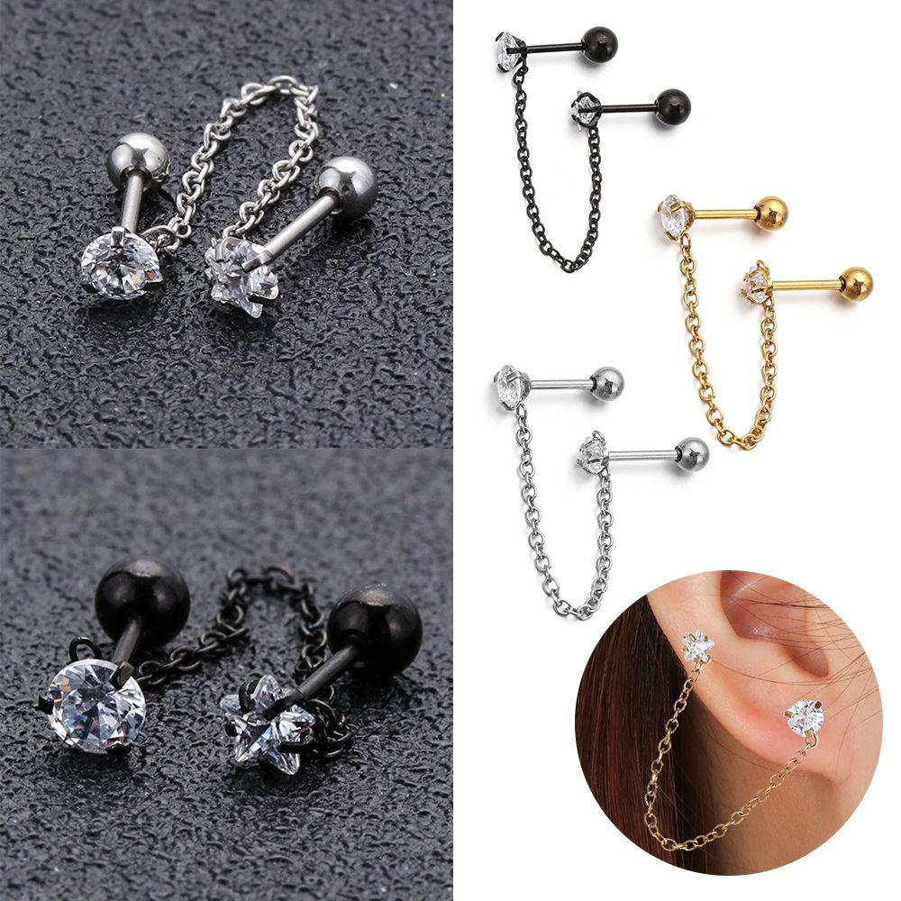 

Ювелирные изделия для пирсинга губ, хирургическая сталь, серьги на козелке, хрящевая спираль, шпильки в форме звезды