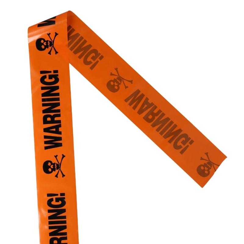 Multipurpose Warning Tape Highly Visible Safety Sign Caution Tape for Halloween Constructions Sites Festival Decors