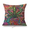 Cartoon Pop Art Hippie Modern Art Sun Girl Fashion Sofa Throw Pillow Case Cotton Linen Bench Cushion Cover Case