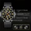1pc Fashion Men's Calendar Business Quartz Watch, Men's Stainless Steel Mesh Band Watch with Box, Best Gifts for Him