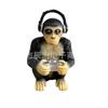 Gorilla with earphone resin ornament, creative gorilla doll, home, garden, lawn ornament