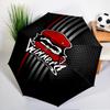 Fc Crest Design Printed Automatic Umbrella, 8-Frame for Travel, camping, Casual Umbrella, Essential Gift for  for family and friends