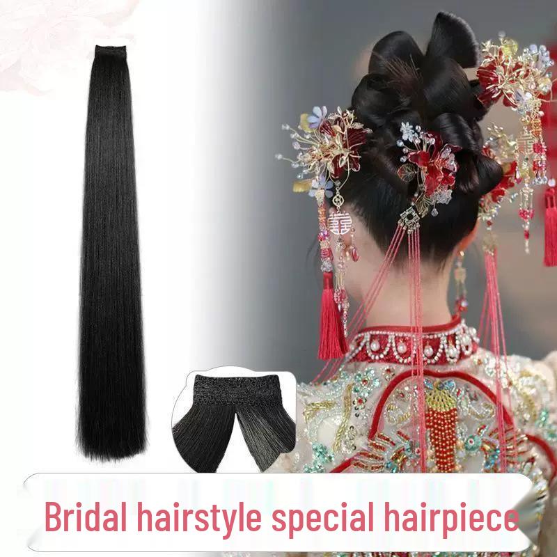 Professional Xiuhua Ancient Bride Updo Wig Pieces and Hairstyle Tool
