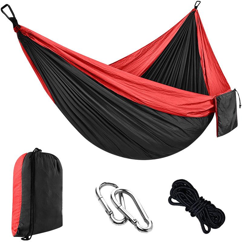 Portable Nylon Parachute Camping Hammock Swing Chair (Single/Double)