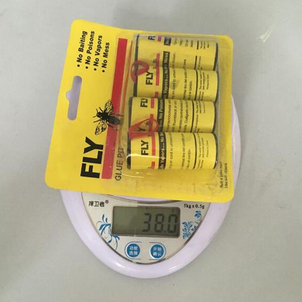 Sticky Fly Strips Catcher Ribbon Paper Strip For Kitchen Garden