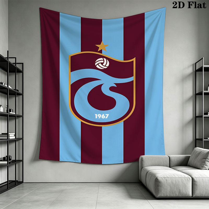 Trabzonspor Wall Hanging Printed Fabric Blanket Decorative Tapestries for Bedroom Living Room Home Decor