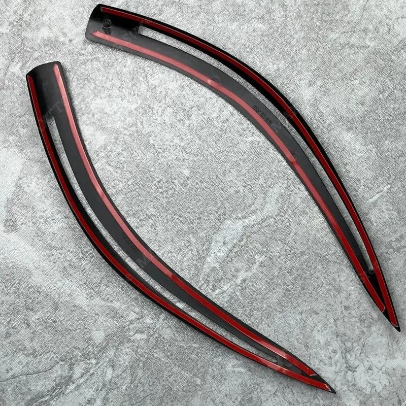 2PCS Car Eyebrow Eyelid Lamp Light Headlight Cover Stickers For BMW 5 Series E60 E61 520i 525i 530i 540i M5 2003-2010 Tuning