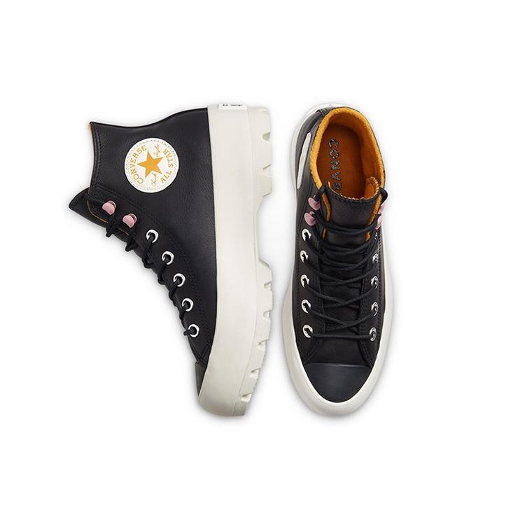 (WMNS) Converse Chuck Taylor All Star Lugged Winter High GTX 'Black Saffron Yellow' Women's 568763C
