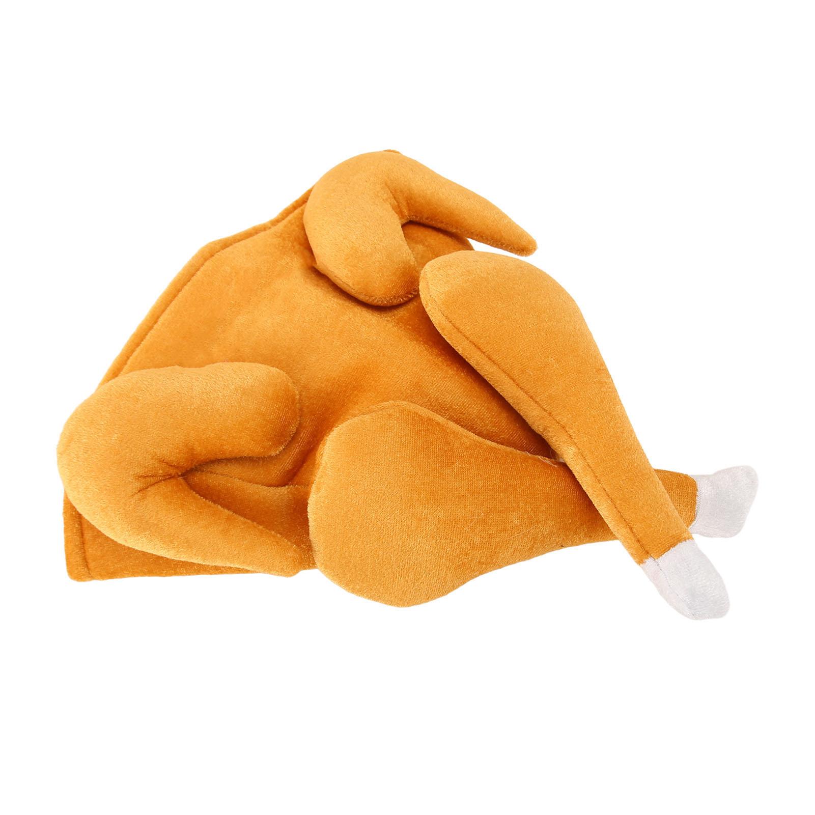 

Плюшевая шапка в виде жареной индейки, милый забавный плюшевый костюм на День благодарения, шляпа для мероприятия в честь Дня благодарения