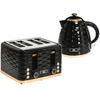 2-in-1 Toaster and Kettle Set, 7 Browning Levels, Defrost and Reheat Function, Grey