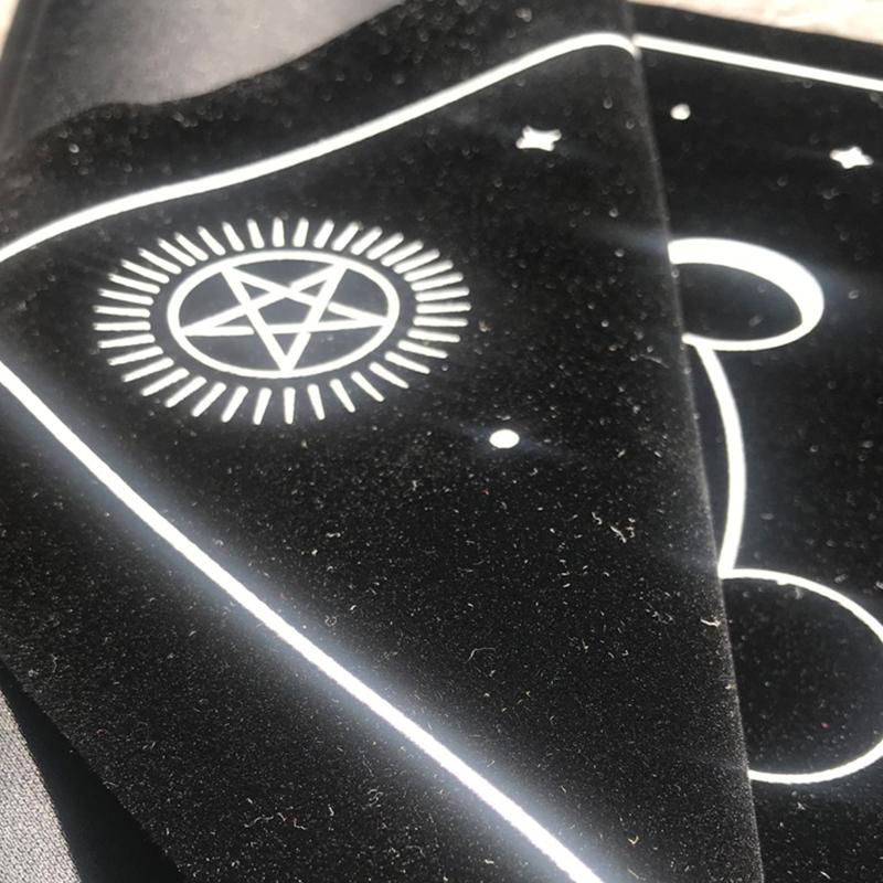 Tarot Card Special Tablecloth Board Game Fortune Astrology Velvet Card Pad Pentagram Divination Altar Cloth