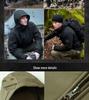Men's Military Tactical Windbreaker Set: Waterproof, Warm, Outdoor Softshell Jacket with Plus Velvet for Mountaineering.