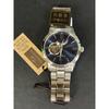 Used New Orient Star Semi-skeleton Navy Watch WZ0081DA