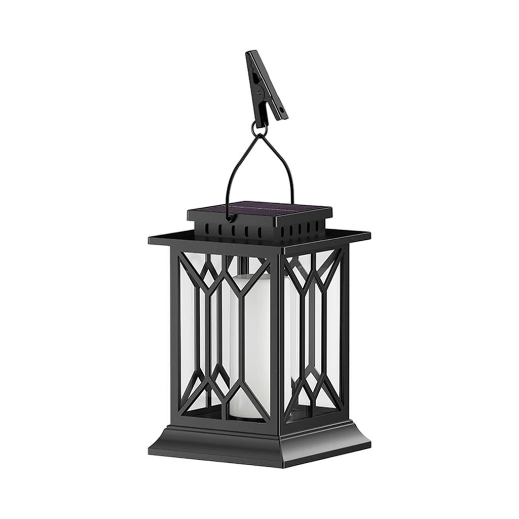 Outdoor Courtyard Solar Light Home Decoration Vintage Hanging Lamp European Flame Handheld