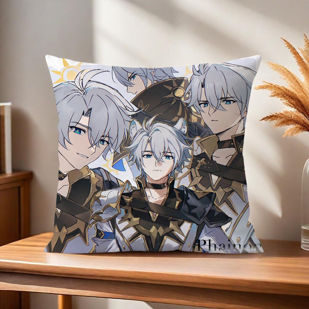 Star Phainon RailComfortable Honkai soft Pillow Case for game Sofa Living Room Home office Decor fanart Protective Covers