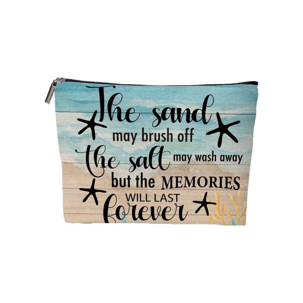 Beach Life Sardine Makeup Bag – Summer Vacation Travel Organizer & Accessories Pouch