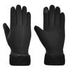 Popular Unisex Warm Waterproof Touchscreen Leather Cycling Gloves - Plush, Thick, Windproof for Winter