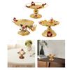 Pedestal Fruit Bowl Multiuse Retro Food Storage Dish Dessert Display Plate for Household Table Living Room Dinning Room Office