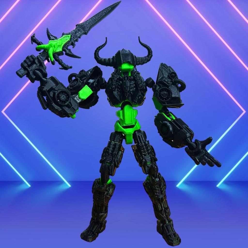 Titan 13 Action Figure,Assembly Completed 3D Printed T13 Multi-Jointed Movable Robot with Full Articulation Lucky13 Nova13 Dummy