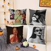 Singer A-Ariana G-Grandes Pillow Case Home Dorm Chair Back Short Plush Double-Sided Printing Office Nap Time Cushion Cover