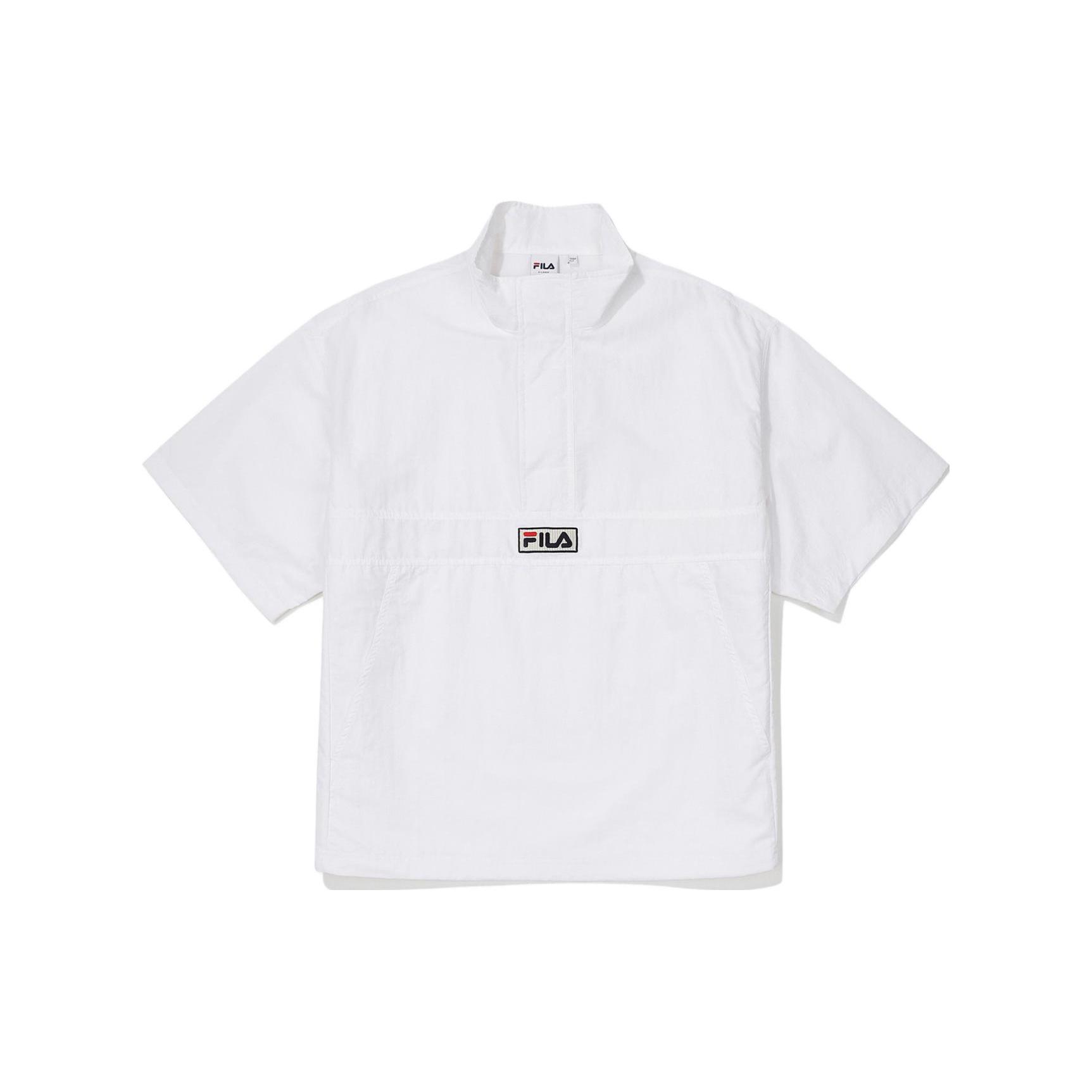 FILA Shirts Men s White Stand Collar Moderate Other FS2JKF2101X-OWH 100