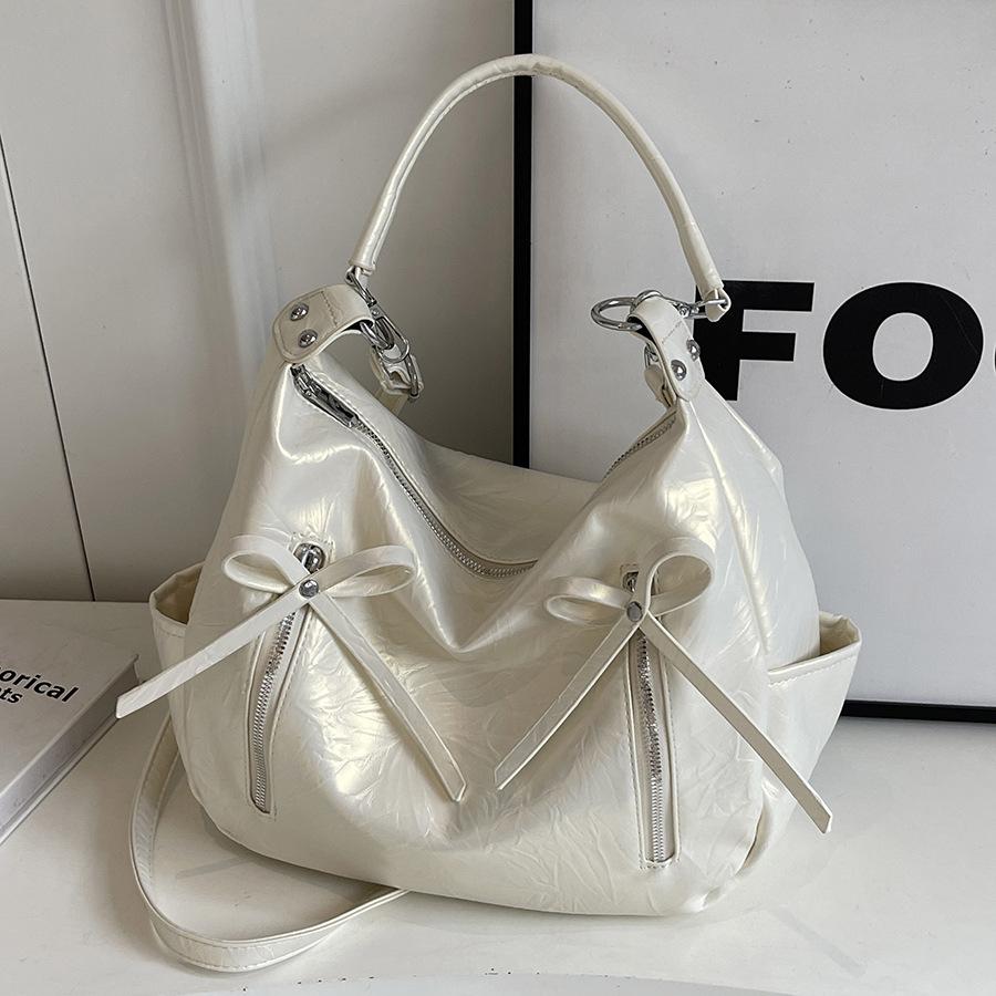 Bow Large Capacity Bag Women's New Casual Shoulder Bag Fashion Tote Bag