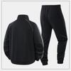 Tuta da Uomo in Cotone Primaverile Autunnale Felpa con Collo Alto Casual Elegante Giacca Cardigan e Pantaloni Set 2 Pezzi