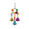 6 Pcs Bird Parrot Toys, Bird Swing Toy Colorful Chewing Hanging Hammock Swing Simple Bell Small