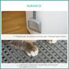 Enclosed Cat Litter Box with 2 Entrances, Tray and Scoop, Made of PE Plastic, 44x55x39 Cm, White