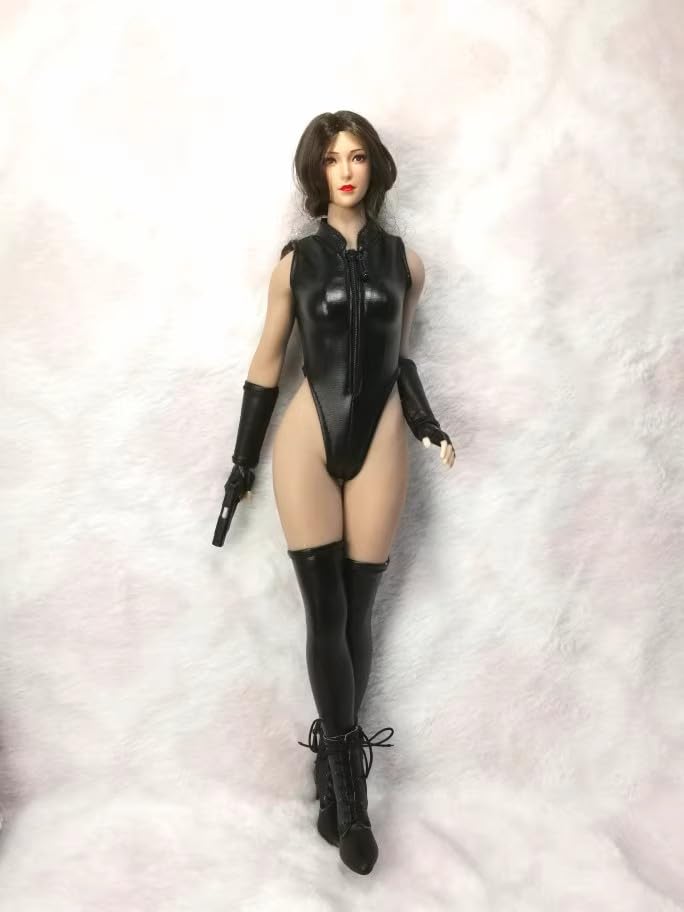 Scale Costume Scale Figure Clothes Female Sexy Leather Special Attack Force Suit Not 1/6 1/6 Suit, (Body, Head, Shoes, Etc. Included)