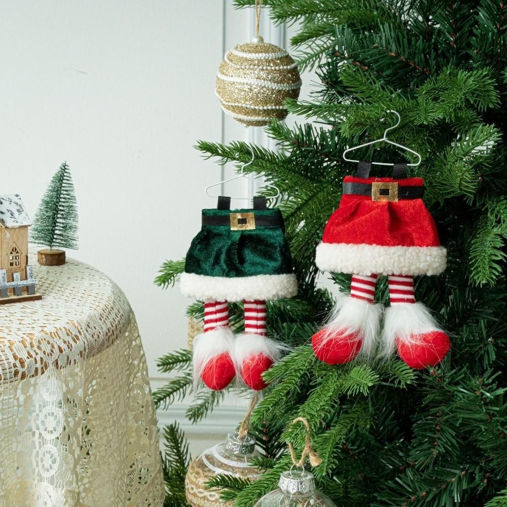 Funny Hanging Christmas Leg Pendants Cute Cartoon Xmas Tree Ornaments Soft Mini Christmas Decorations Gift Giving