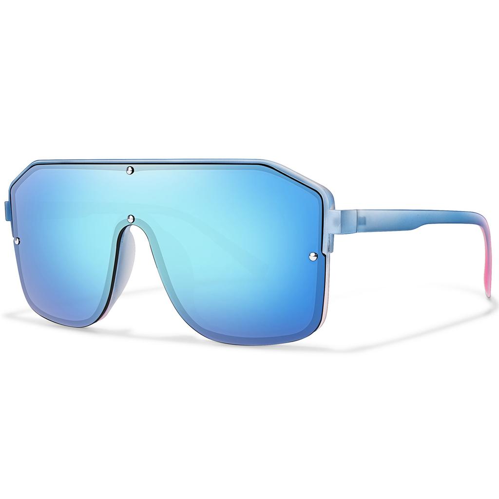 Fashion Square Big Frame Sunglasses Men Women Cycling Windproof Uv Protection Goggles Outdoor Sports Driving Travel Eyewear