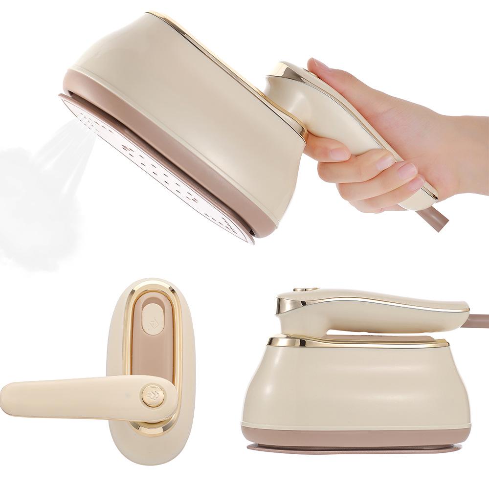Compact Dual-Use Garment Steamer & Iron: Portable Foldable Handheld for Home & Dorm Use