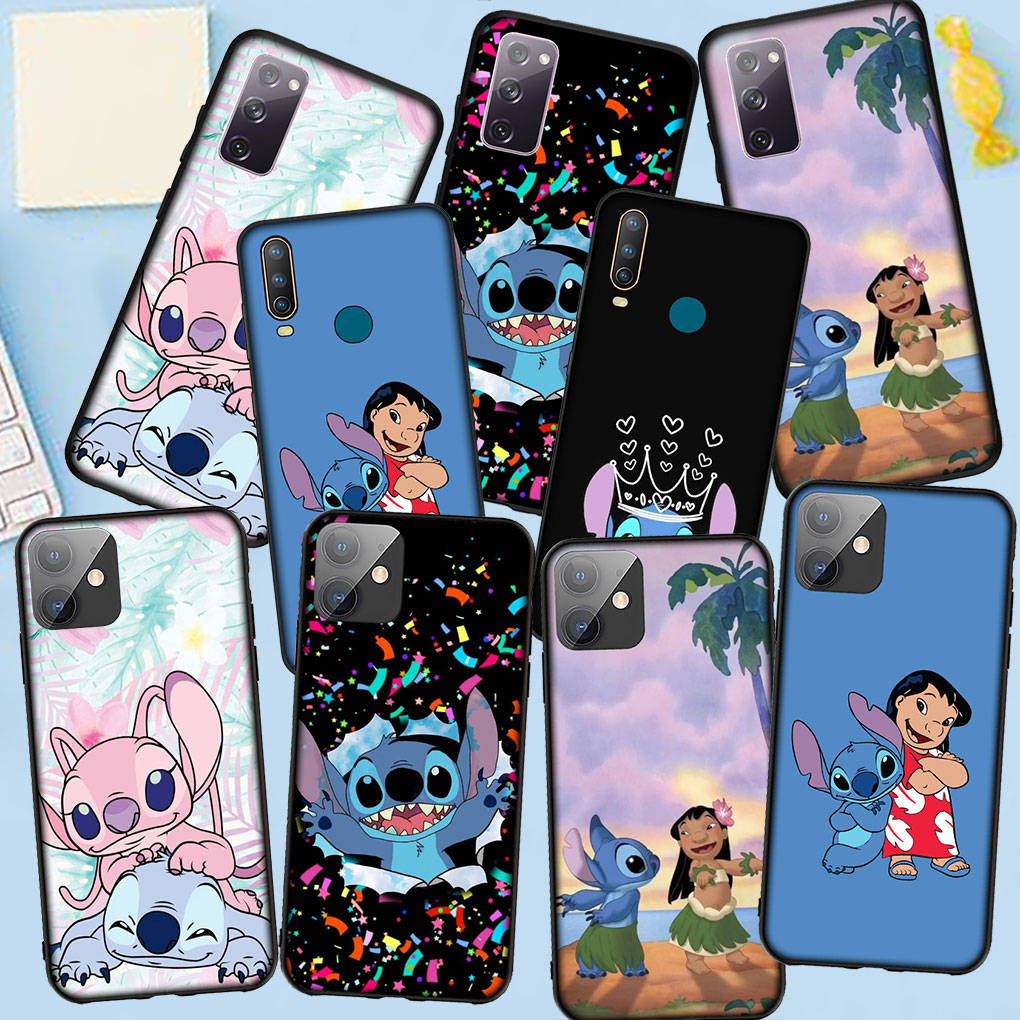 Husă pentru Telefon Samsung Galaxy S25 S24 S23 iPhone 16 15 Xiaomi Redmi Note 14 13 12 16E X 8 11 Pro Max OPPO Moto Huawei A15 Anime Lilo Cute Stitch Cover