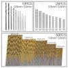 STONEGO 10/25/50Pcs HSS Steel Cobalt Mini Twist Drill Bit Set Straight Shank Hole Opener Power Drilling Punching Tools
