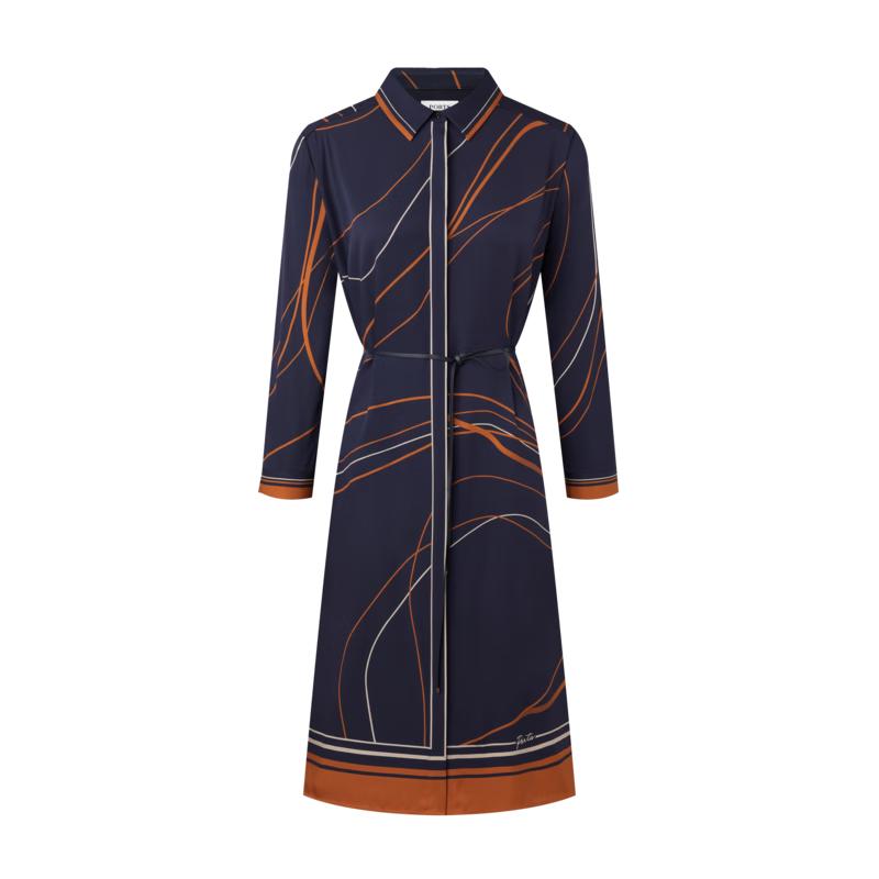 

PORTS Women s Navy Floral Print Midi Dress M