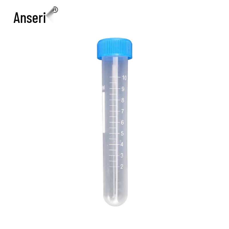Anserui Disposable Screw Cap Round Bottom Centrifuge Tubes (100-pack)