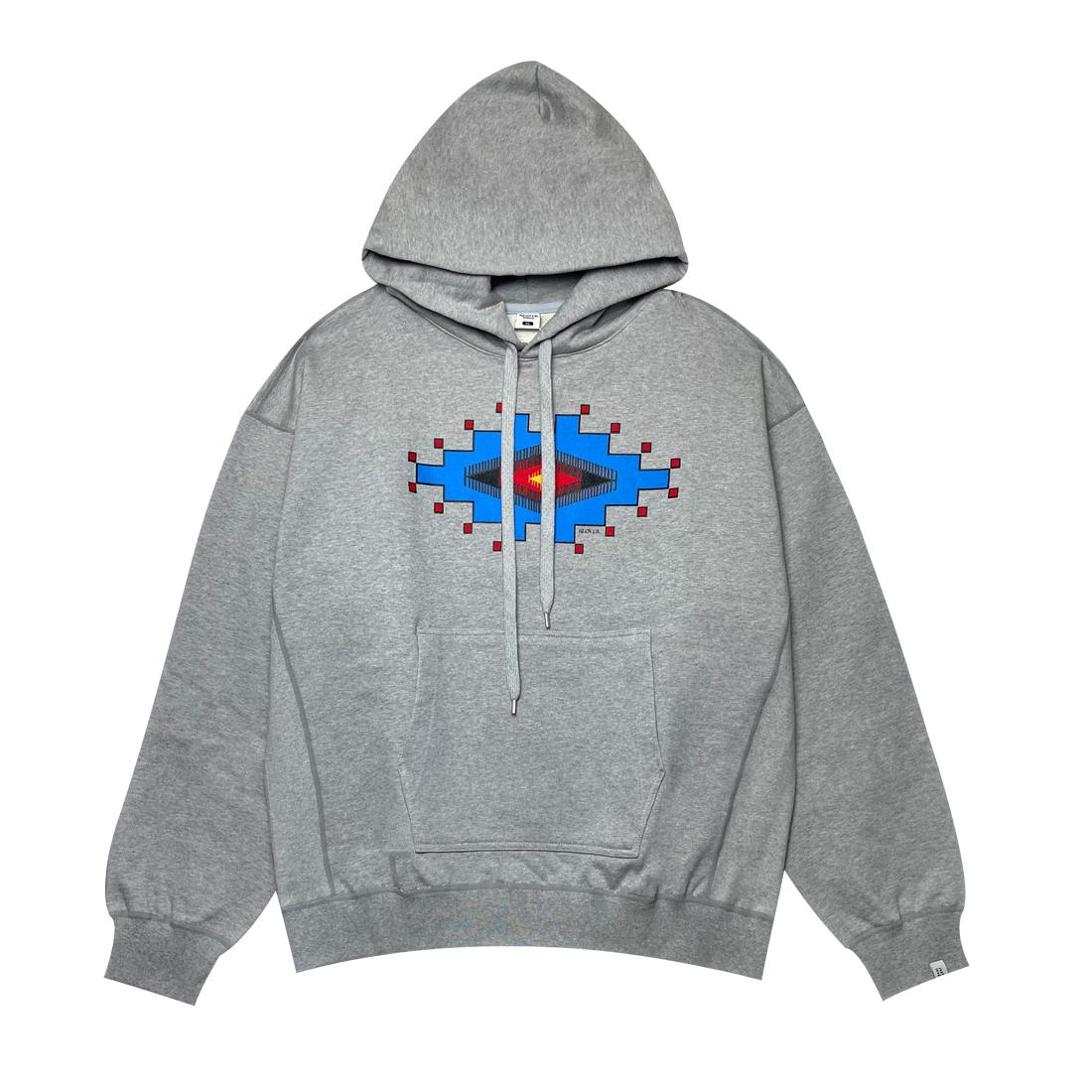 Riover Navajo Hoodie - Melange Grey M