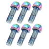 KRSCT 6pcs Cycling Stem Screws with Washers Stainless Steel Bolts Screws for Mountain Cycle Steering Handlebar M6