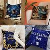 Graduation Decorations Personalized Pillow Cover Kids Bedroom Wild Party Decor Pillowcase Kid Birthday Shower Gift