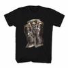 2025 Summer and Autumn New Skull Poker Beauty Printed T-shirt Casual Sporty Short-sleeved Men's and Women's Street Top