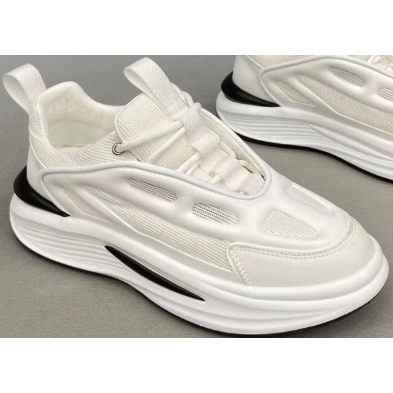 

Мужская обувь новая летняя платформа кроссовки папины кроссовки универсальные дышащие сетчатые спортивные и повседневные кроссовки мужские белые модные кроссовки 44 белый