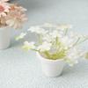 Mini Potted Plant 1:12 Scale Miniature Potted Flowers Tiny Table Centerpiece for Doll Mansion Mini Scene Decor