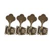 2L2R/4L/4R/1L3R/3L1R Open Gear Bass 4 String Tuners Tuning Pegs Keys Machine Heads For Bass Guitar Chrome Gold Black