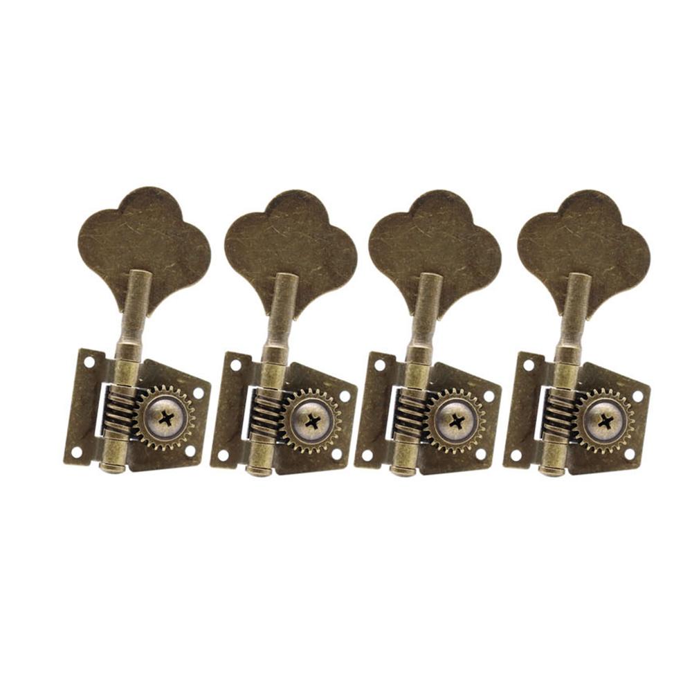 2L2R/4L/4R/1L3R/3L1R Open Gear Bass 4 String Tuners Tuning Pegs Keys Machine Heads For Bass Guitar Chrome Gold Black
