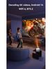 Upgraded HD Mini Projector with 230 ANSI, Android OS, Smart Gimbal Speaker, WiFi