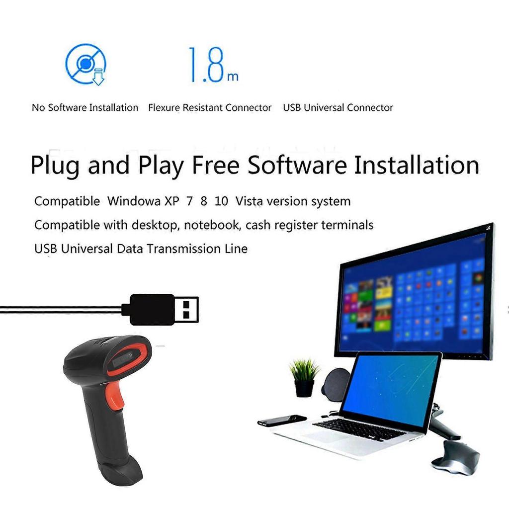 High quality  U11-WC 1D wireless scanner 2.4G wireless scanner barcode scanner