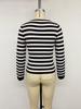 2026 Autumn/Winter Women's Striped Pullover Sweater - Trendy European & American Knitwear