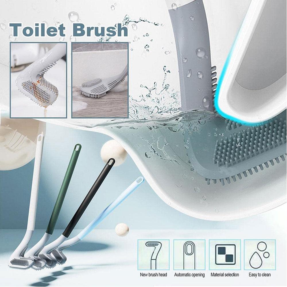 White Golf Toilet Brush Long Handle Wall Mounted For Bathroom Cleaner Scrubber