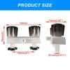 Campers Shower Faucet with Double  Handle Plastic Shower Faucet Simple To Operate Shower Control for Indoor & Outdoor Us